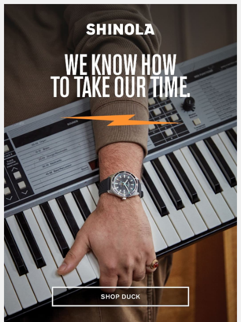 shinola newsletter: For Guys Who Set Their Own Pace