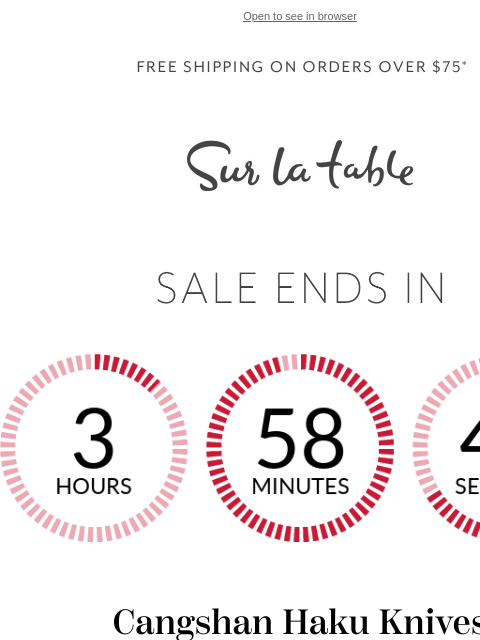 surlatable newsletter: ⏰ Tick Tock, Get This Knife in Your Block!