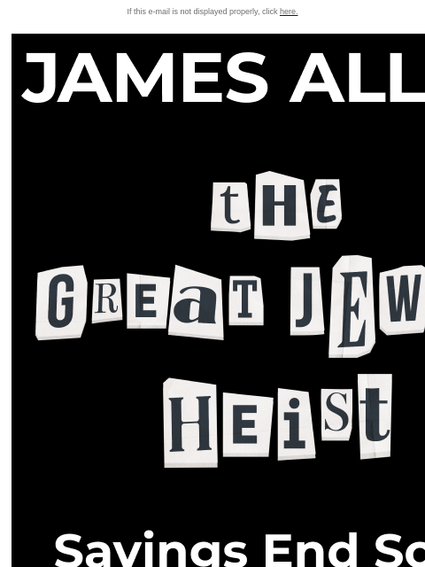 jamesallen newsletter: Final Days for Up to 50% Off*: Clearance Steals Ar...