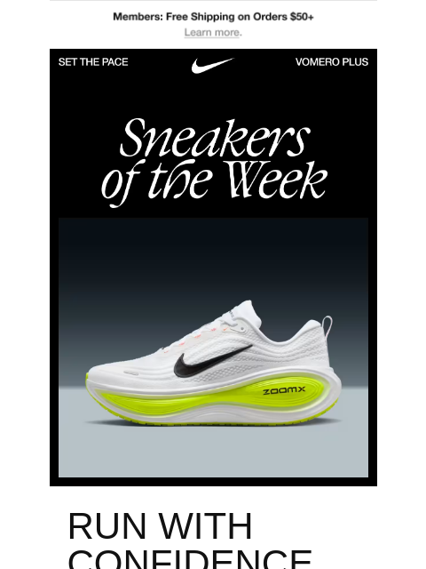 nike newsletter: Ready to own the road?