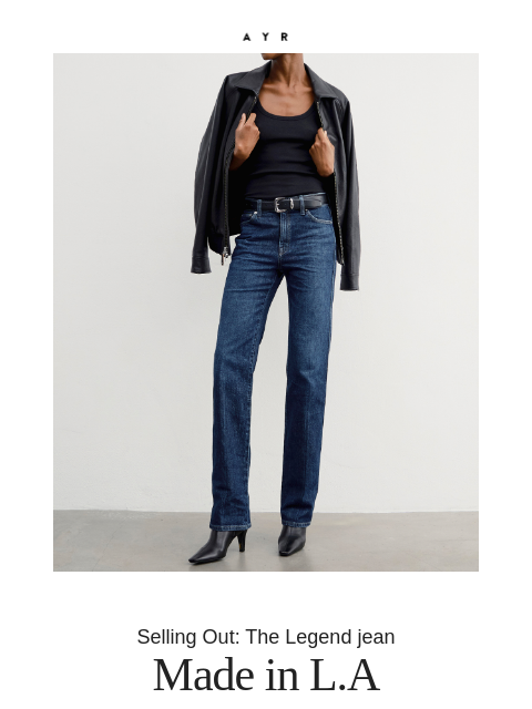 ayr newsletter: the jet-set’s chosen jeans