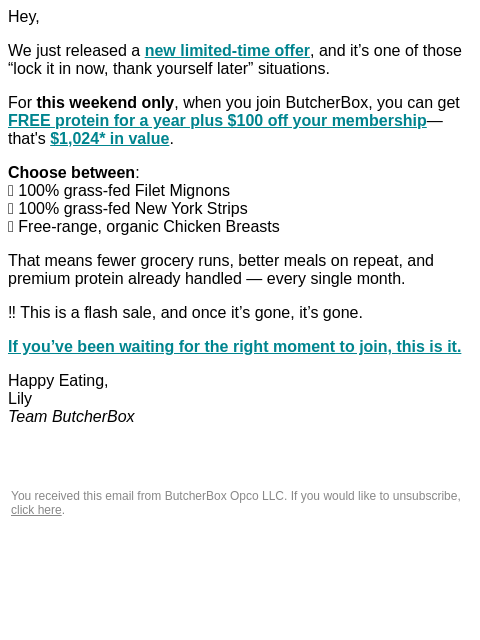 butcherbox newsletter: 😮 We just dropped something big 😮