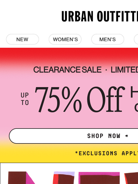 urbanoutfitters newsletter: This week’s graphics drop 👀