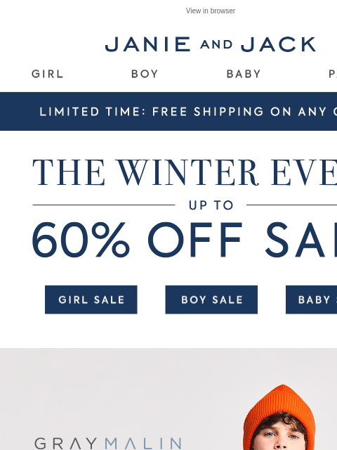 janieandjack newsletter: Have you seen our Gray Malin collection?