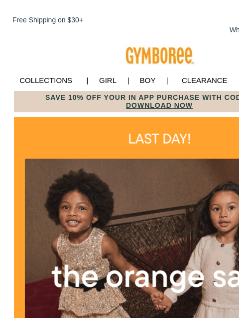 gymboree newsletter: Limited time only! Clearance Styles are marked-dow...