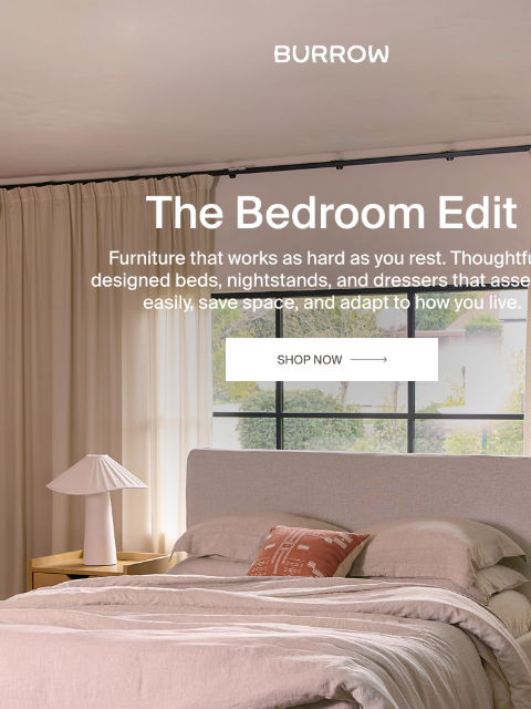 burrow newsletter: Made for the hours that matter