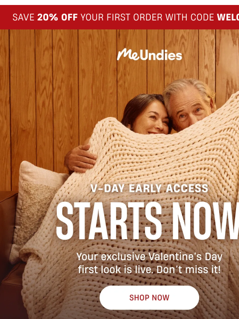 meundies newsletter: Your Early Access Is Here!