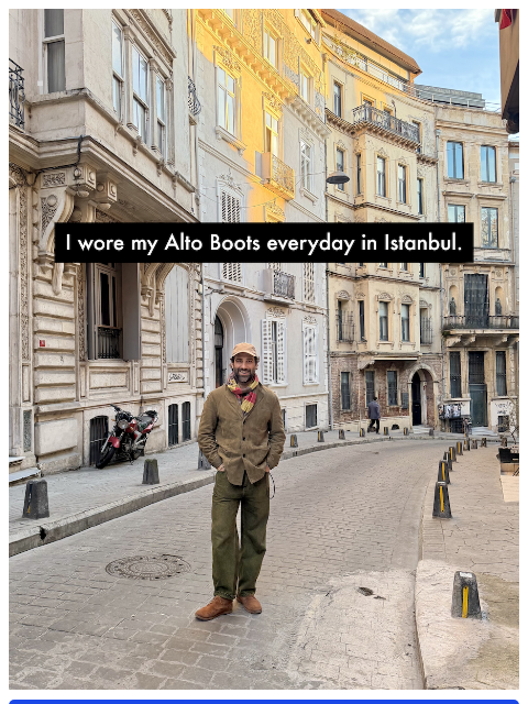sabah newsletter: Everyday Boots in Istanbul 🇹🇷