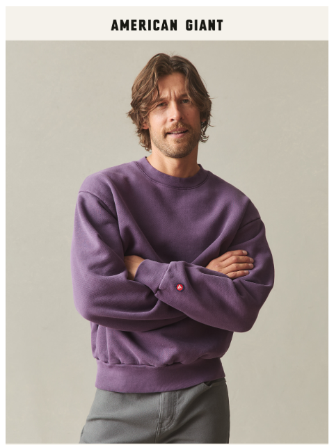 american-giant newsletter: Warm Up with the American Vintage Sweatshirt