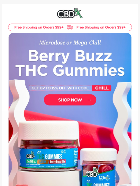 cbdfx newsletter: Choose your vibe: Microdose or Mega-Chill? 🌈