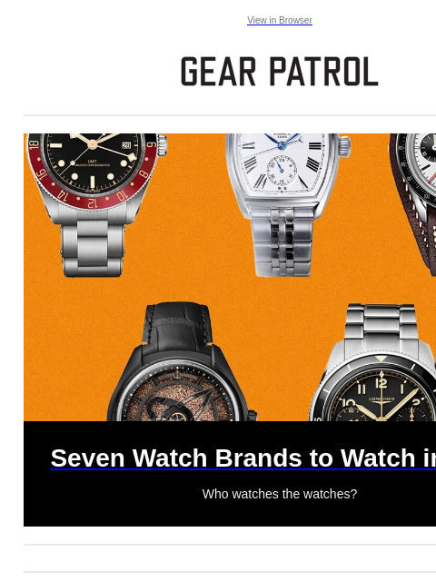 gearpatrol newsletter: Seven Watch Brands to Watch in 2026
