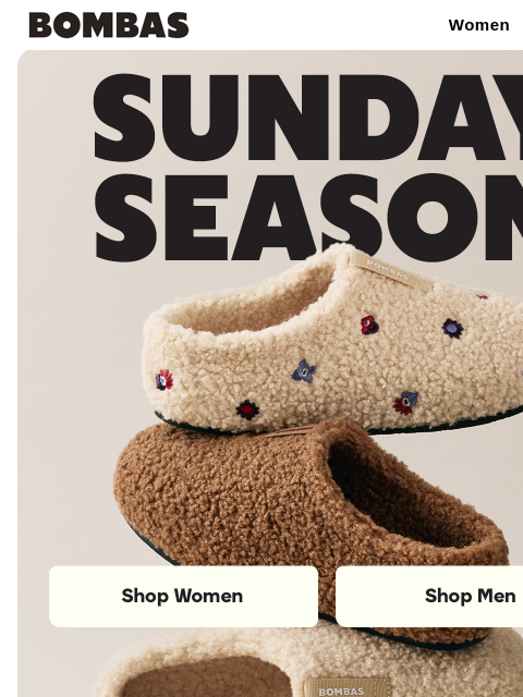 bombas newsletter: NEW Sunday Slipper Drop