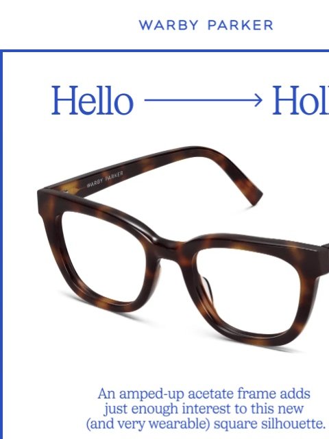 warbyparker newsletter: A square pair for spring