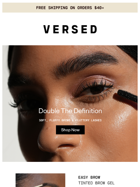 versedskin newsletter: Instant Lift for Brows & Lashes