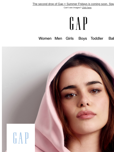 gap newsletter: Coming soon: Gap × Summer Fridays. Part two.