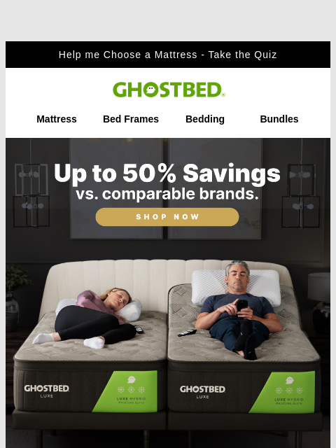 ghostbed newsletter: ❄️ Winter Sleep Savings Inside! 💤