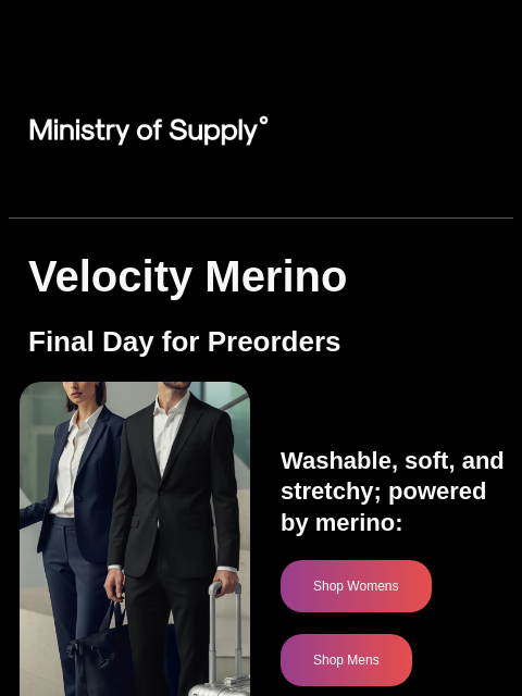 ministryofsupply newsletter: The Final Day