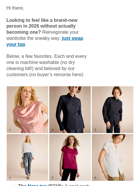 mmlafleur newsletter: The easiest way to refresh your look.