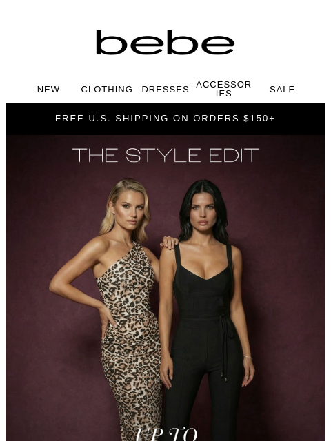 bebe newsletter: Your closet called ☎️ UP TO 75% OFF