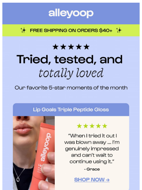 meetalleyoop newsletter: Fan-favorites, unfiltered ⭐⭐⭐⭐⭐