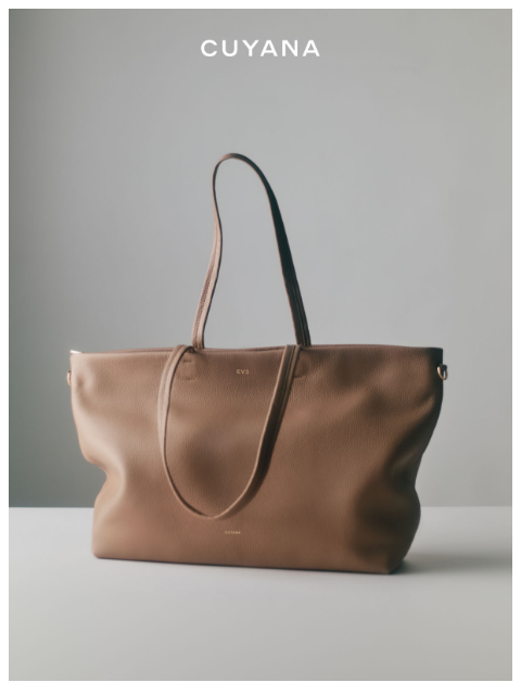 cuyana newsletter: Free Monogramming