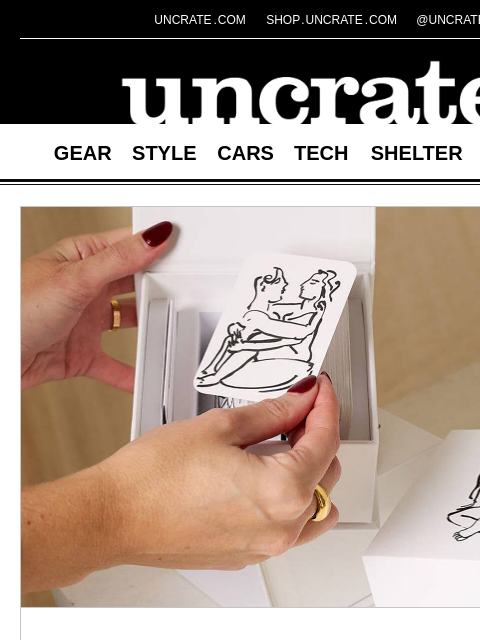 uncrate newsletter: Mindful Intimacy Card Deck & more