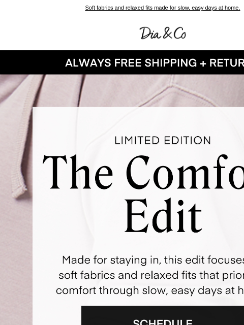 dia newsletter: Comfort, Upgraded