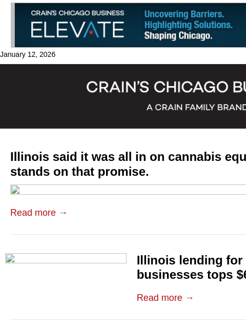 crainalerts newsletter: Why Illinois' cannabis equity effort is stalling