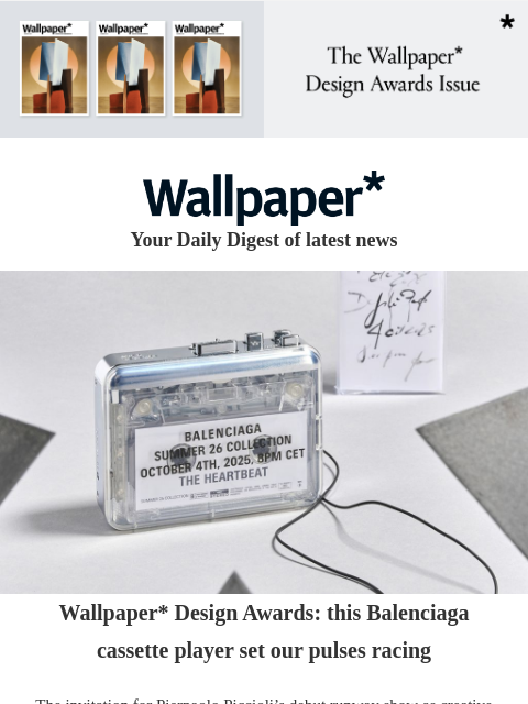 futureplc newsletter: This Balenciaga cassette player set our pulses rac...