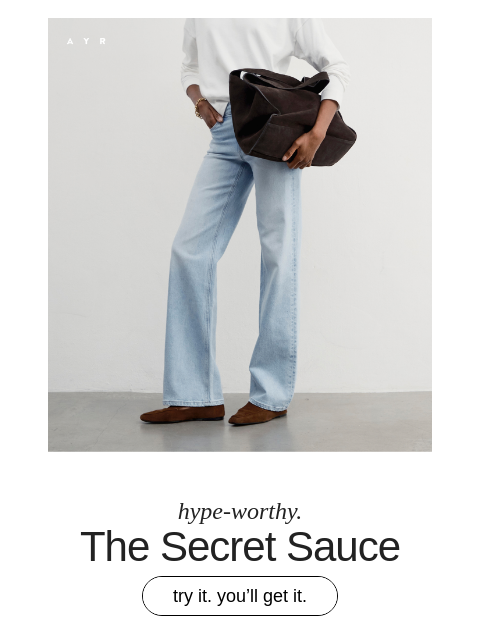 ayr newsletter: The “sold-out, internet favorite jeans.” - Harper’...