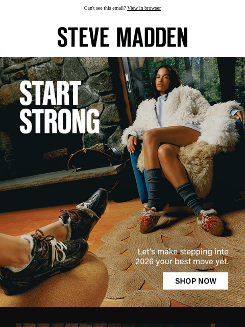 stevemadden newsletter: Your Style Resolutions Just Got Easier