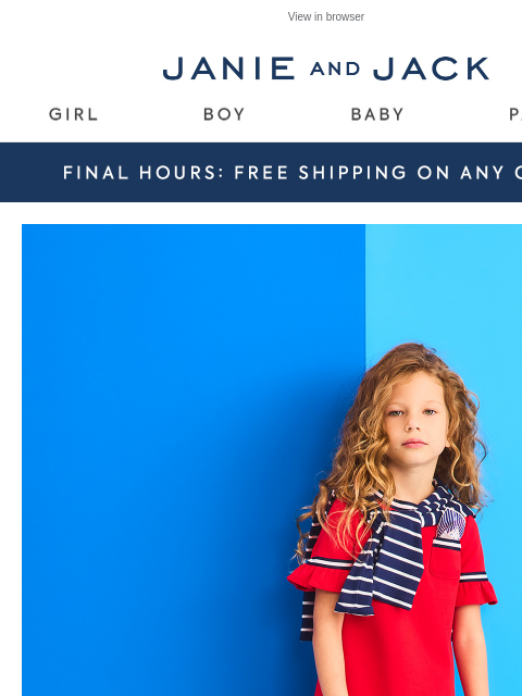 janieandjack newsletter: ⚓ A nautical-inspired collection
