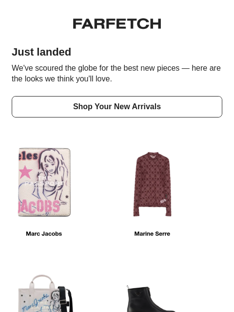farfetch newsletter: New in, but make it you