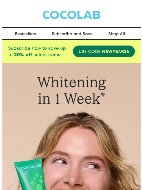 cocolab newsletter: A brighter smile shouldn’t hurt