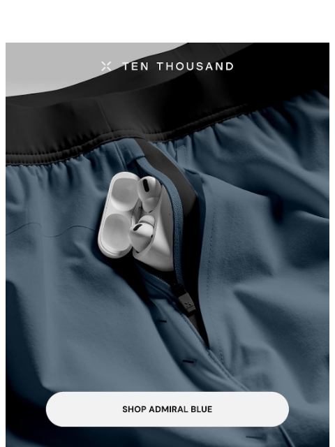 tenthousand newsletter: Restocked: Admiral Blue Interval Short