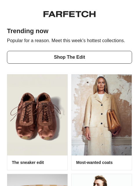 farfetch newsletter: Here’s what’s trending now