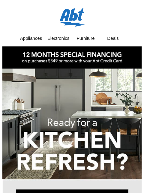 abt newsletter: Kitchen Refresh Starts Here