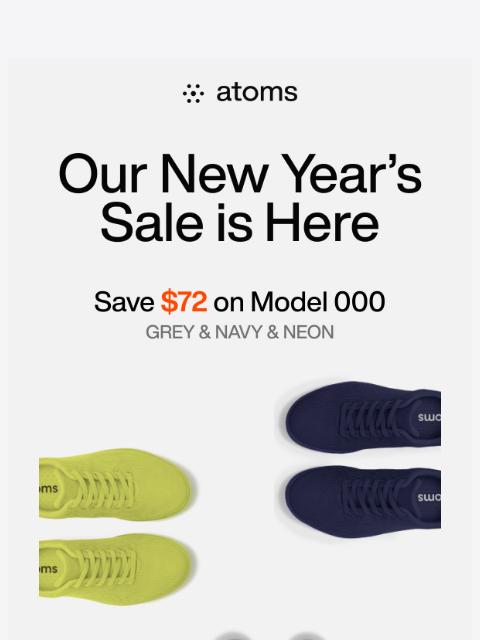 atoms newsletter: Don't start your New Year on the wrong foot...