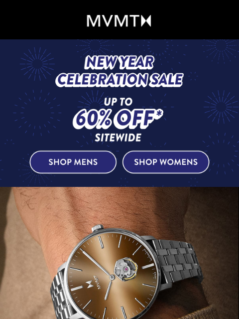 mvmt newsletter: Automatic Watches Up to 60% Off