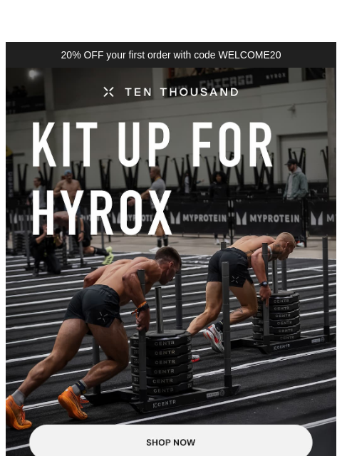 tenthousand newsletter: Shop HYROX-Ready Kits