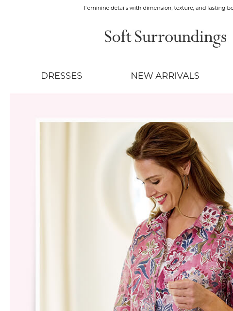 softsurroundings newsletter: A Designer’s Touch