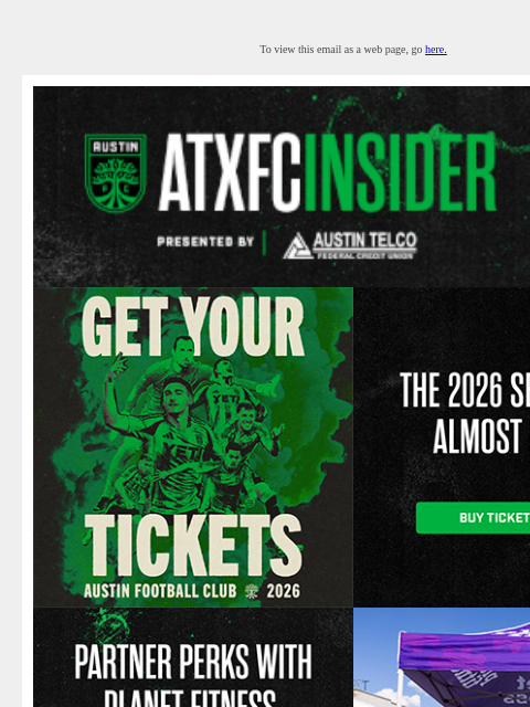 austinfc newsletter: ATXFC INSIDER: Match Tickets, Partner Perks & More...