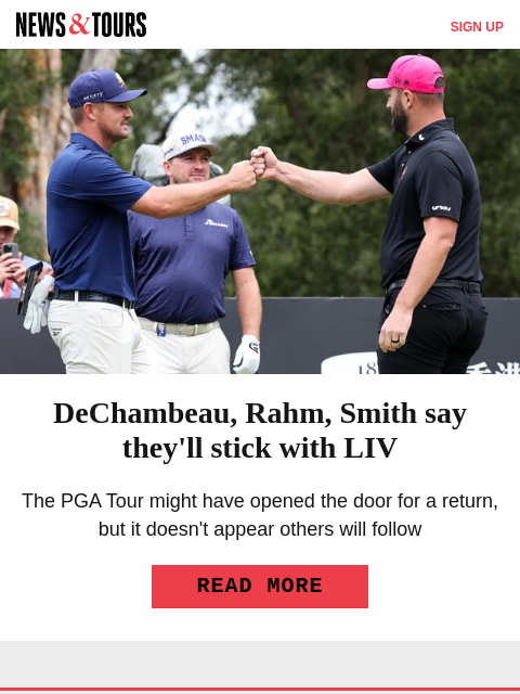 golfdigest newsletter: Winners & losers from Koepka's PGA Tour return