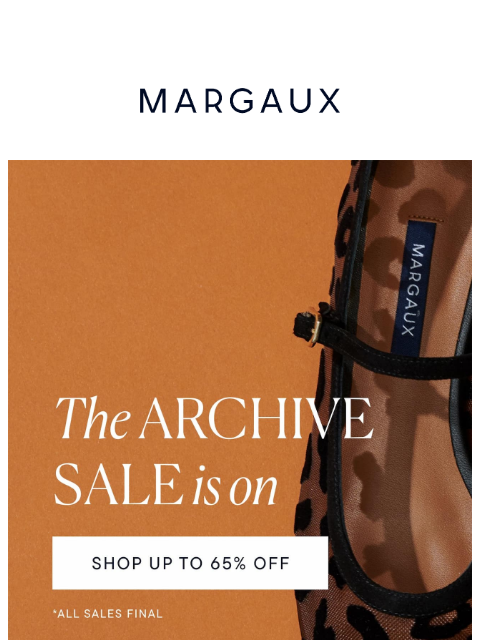 margauxny newsletter: ARCHIVE SALE IS ON