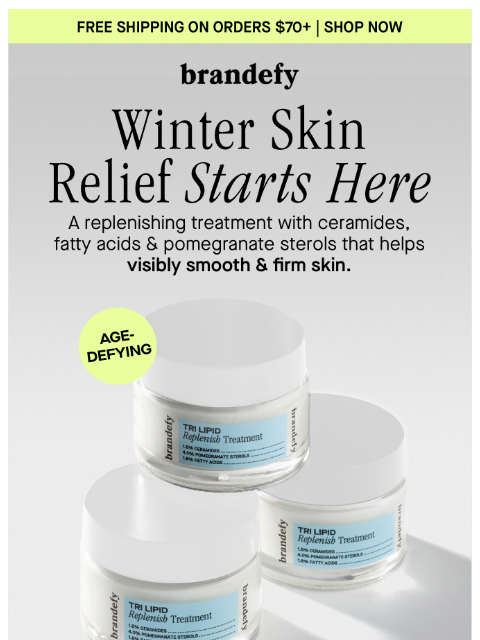 brandefyskin newsletter: Winter skin relief