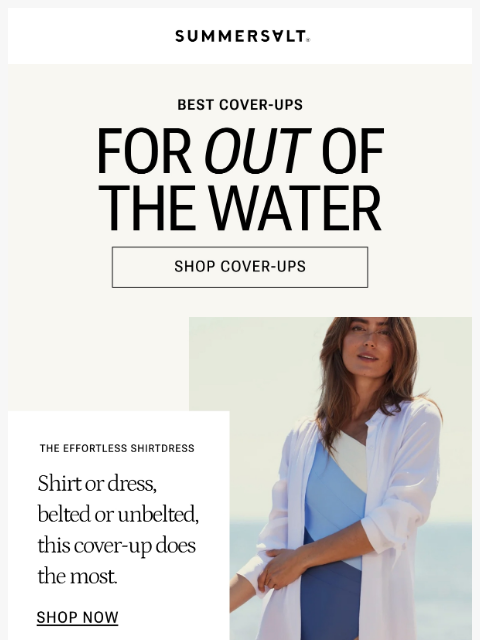 summersalt newsletter: Great Suits Deserve Great Cover-Ups