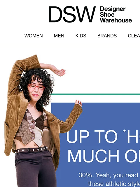 dsw newsletter: ICYMI: Athletic is up to 30% off