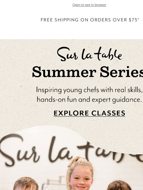 surlatable newsletter: Kids’ Summer Cooking Classes Are Live!