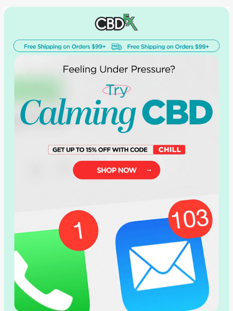 cbdfx newsletter: Under pressure? 😵‍💫 Grab some CBD & THC!