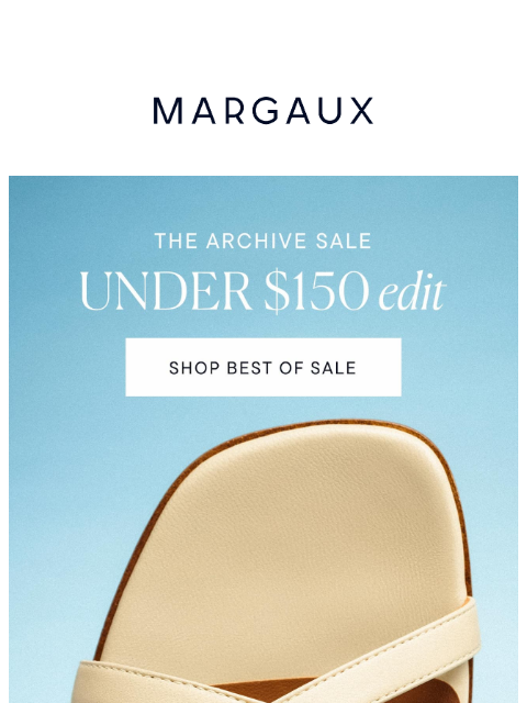 margauxny newsletter: Ballet flats, sandals and more under $150